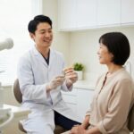 Dental consultation for implants in a supportive clinic environment