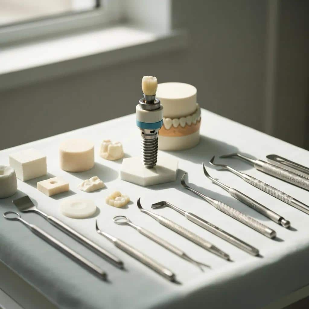 Tools and materials used in treating failed dental implants