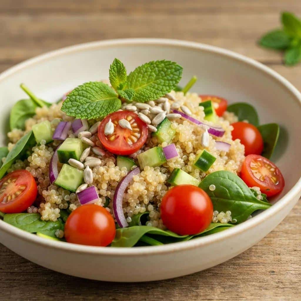 A healthy meal illustrating nutrition’s role in dental implant recovery