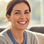 Smiling person with dental implants showcasing comfort and confidence