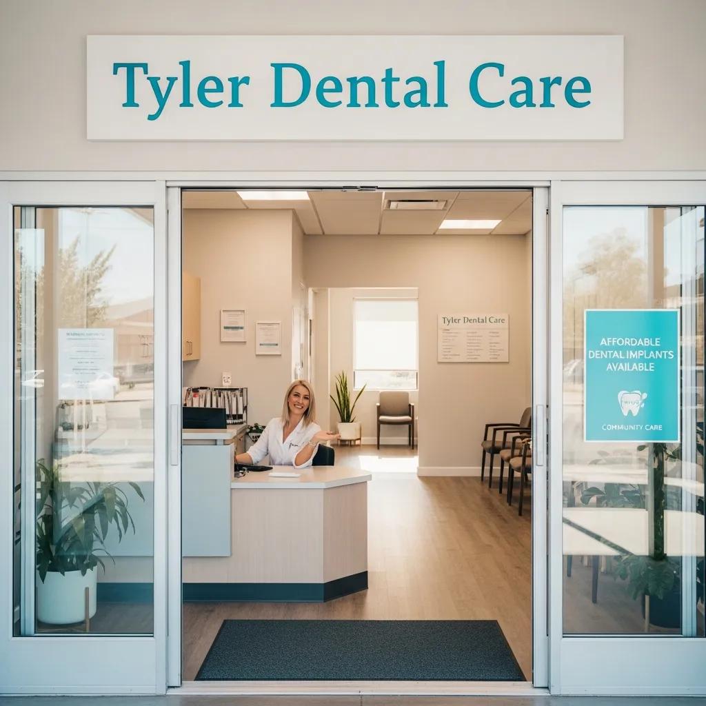 Welcoming local dental clinic in Tyler, highlighting accessibility for affordable dental implants