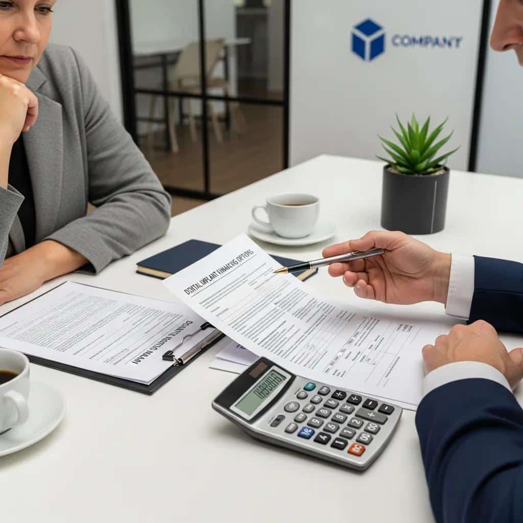 Patient discussing financing options for dental implants with an advisor