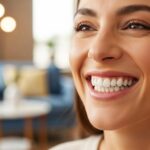 Smiling person showcasing teeth, representing the benefits of mini dental implants