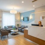 Welcoming dental clinic reception area showcasing a friendly atmosphere and professional environment