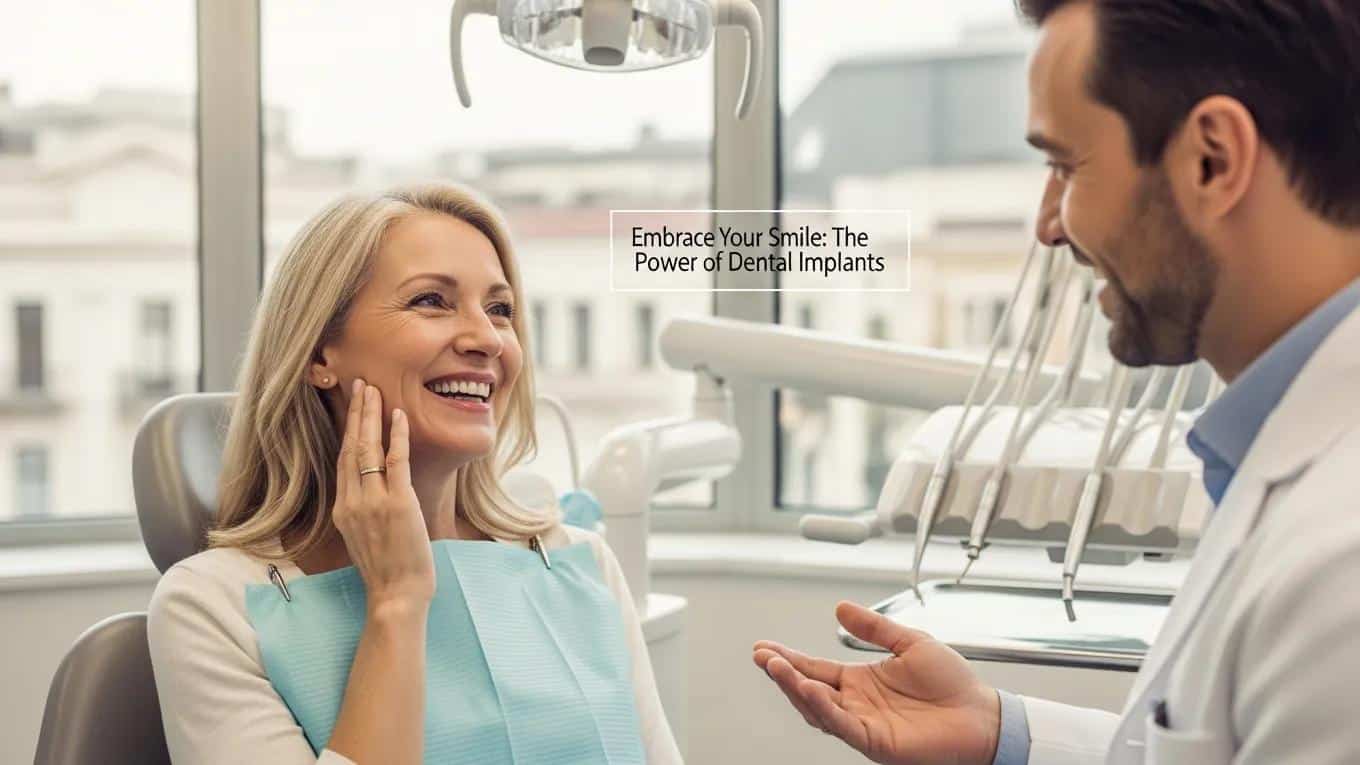 Happy patient interacting with a dentist, reflecting satisfaction with dental care