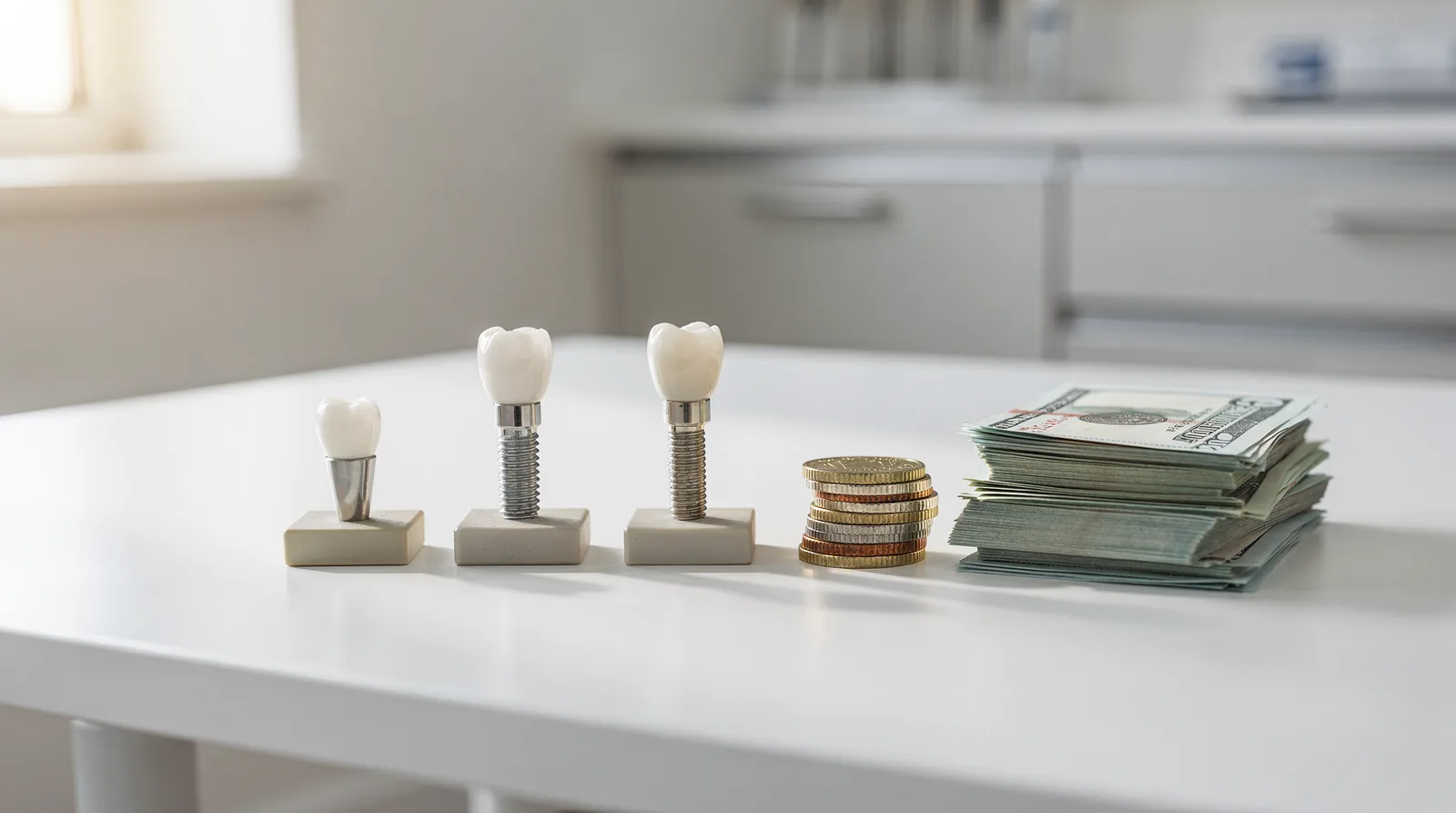 Full-arch zirconia implant solutions are priced between $8,000 and $13,500 per arch as a premium