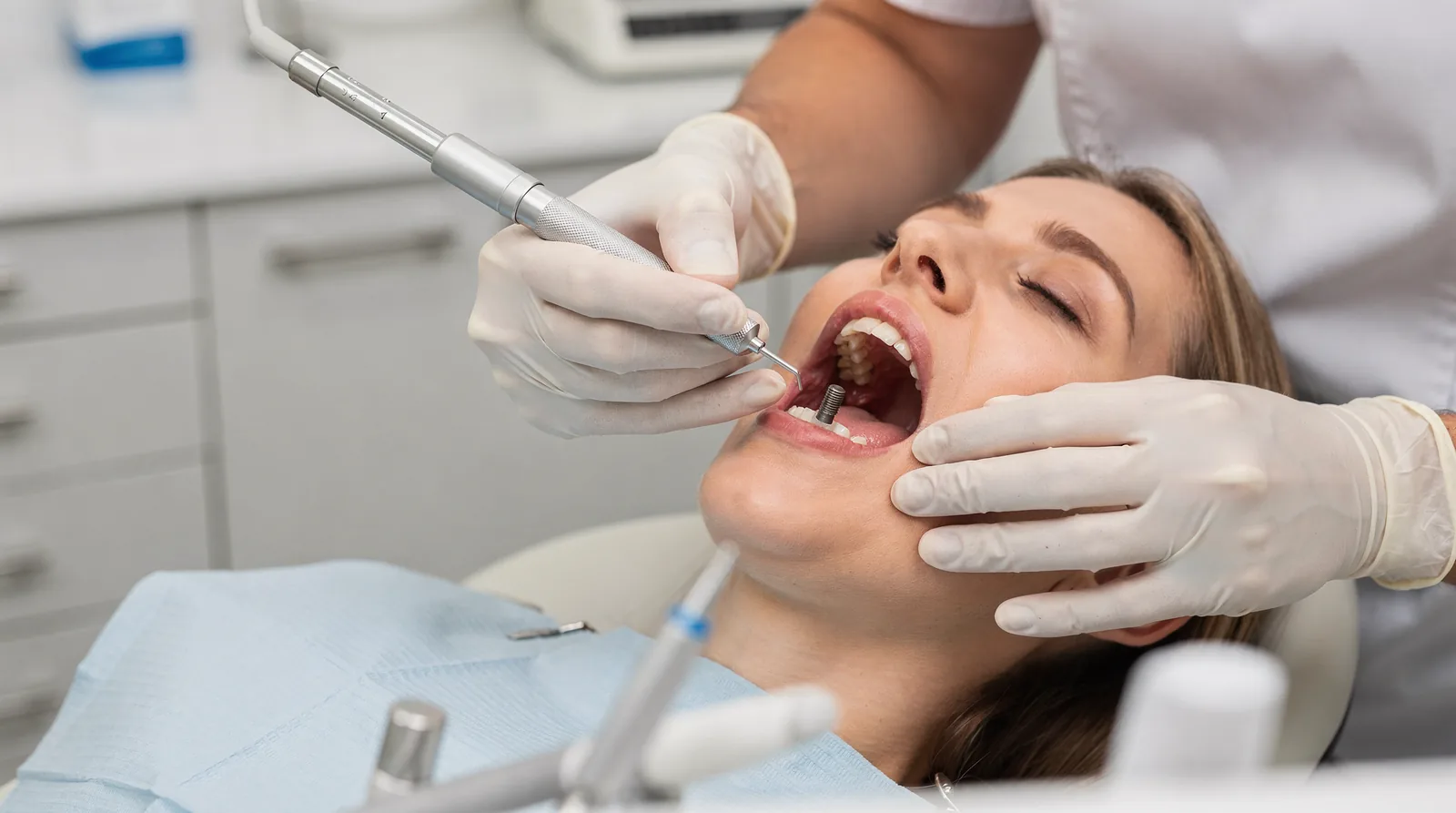 The implant process generally involves surgical placement, a healing period, then attachment of the abutment