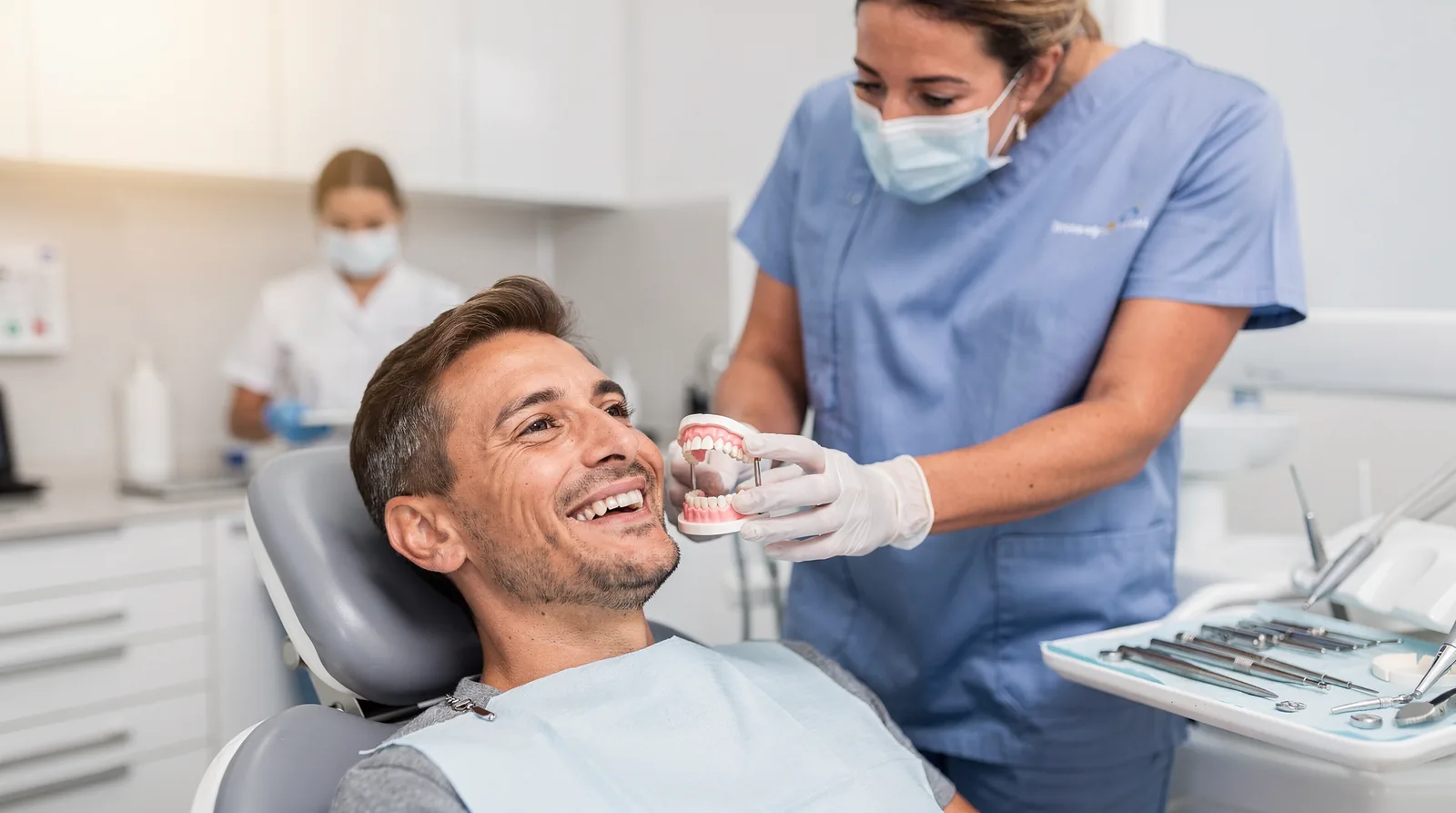 ProCare dentures from Affordable Dentist Near Me are custom designed and specially fitted to match
