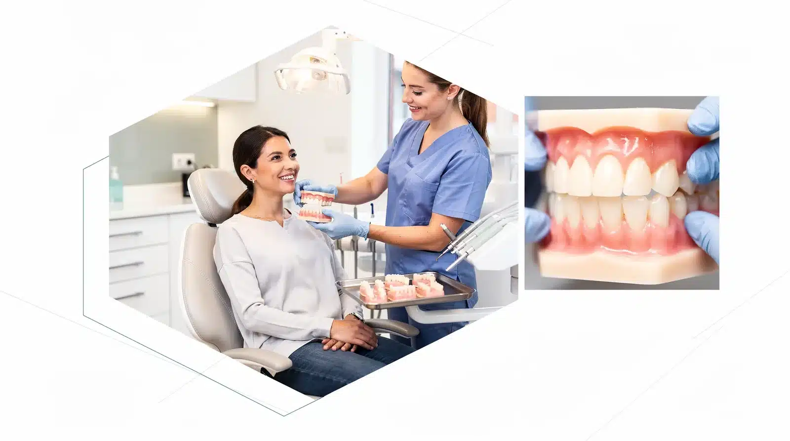 Custom dentures are individually made for a lifelike look and flawless fit, with choices