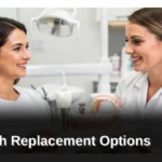 The three most common tooth-replacement treatments are dental implants, dental bridges, and partial dentures.; Dental