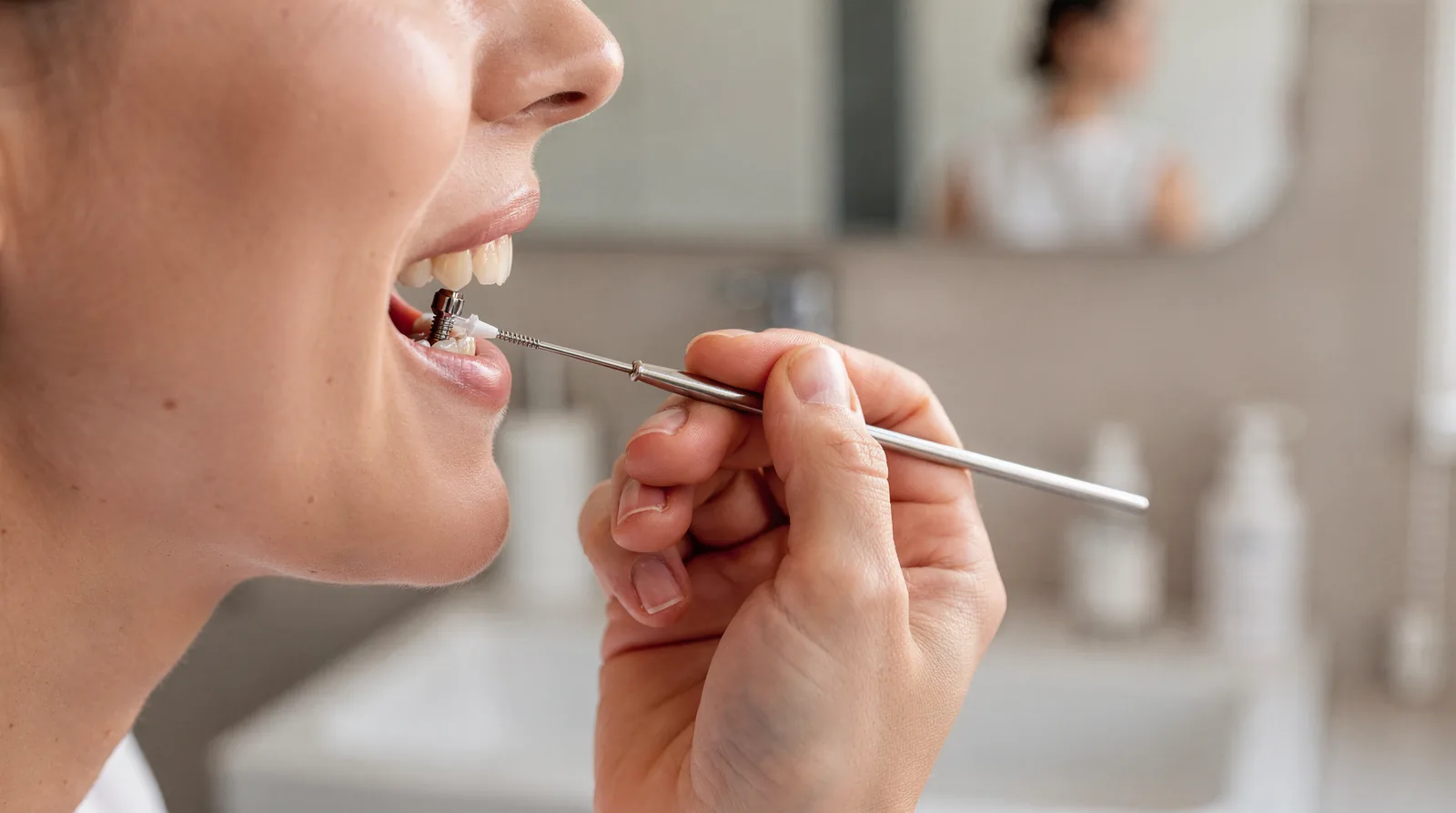 Daily care keeps dental implants strong and your mouth in good shape using proper brushing