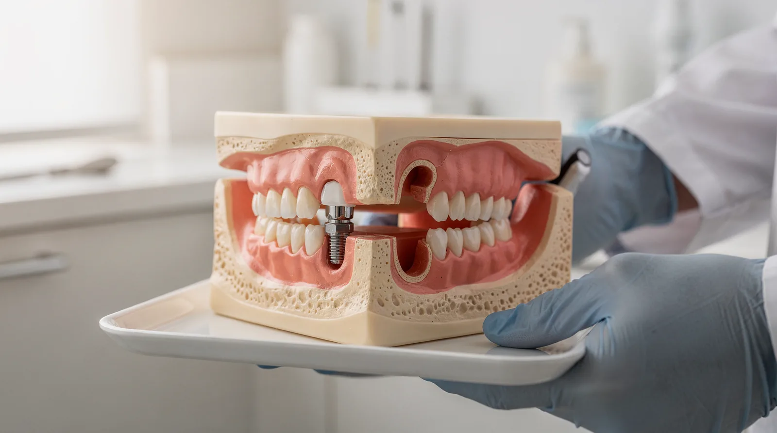 Implants help preserve facial structure by preventing the bone loss in the jaw that follows