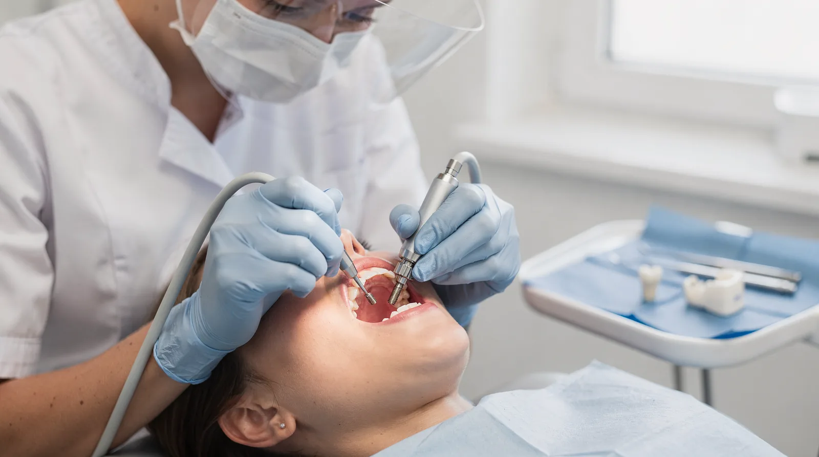 Implant treatment generally follows three steps: surgical placement, a healing period, and attachment
