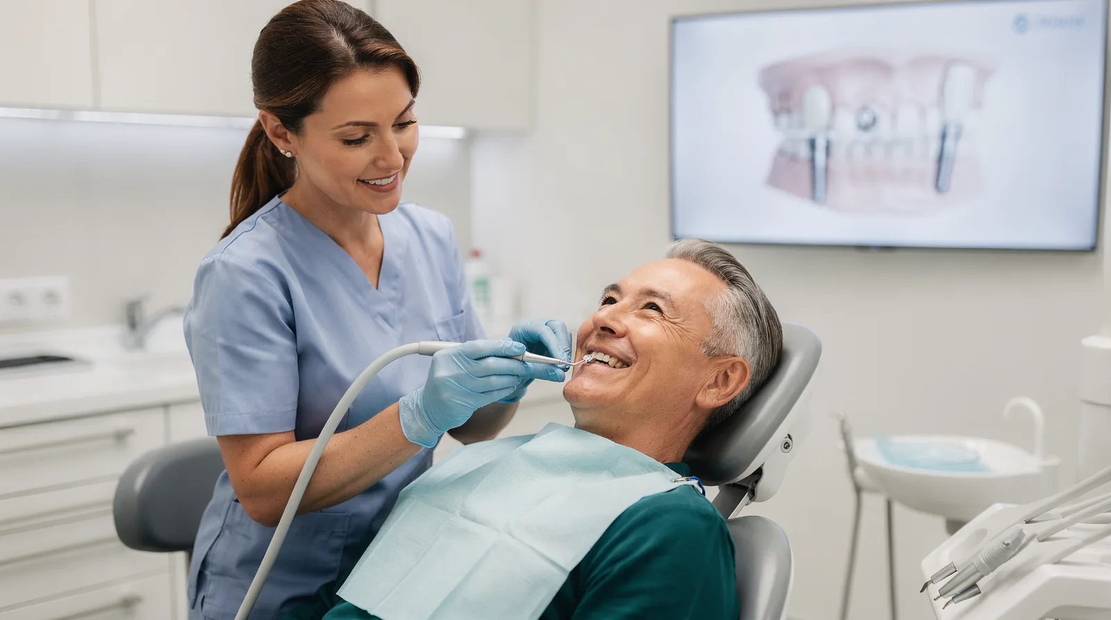 Good oral hygiene and regular cleanings directly support the Longevity of Dental Implants Care.; Implants