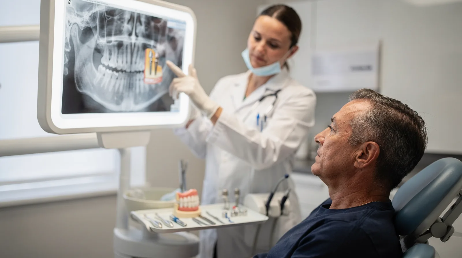 Uncontrolled diabetes and severe osteoporosis are conditions that may prevent implant candidacy without proper management