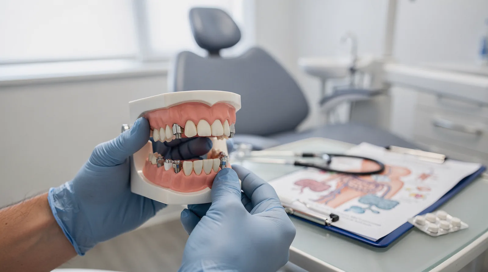 One of the most common causes of implant failure is peri-implantitis, an infection that develops