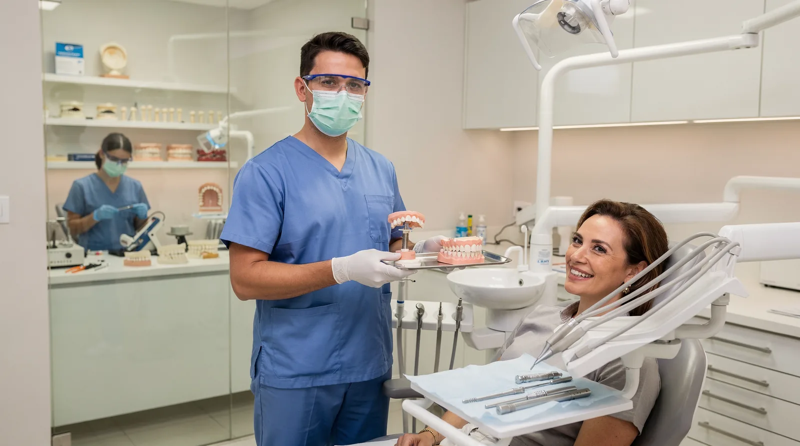 Affordable Dentist Near Me keeps fees lower by specializing in dentures and dental implants, using