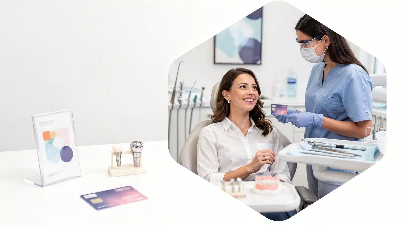 Dental credit cards like CareCredit allow patients to pay for dental care and make monthly