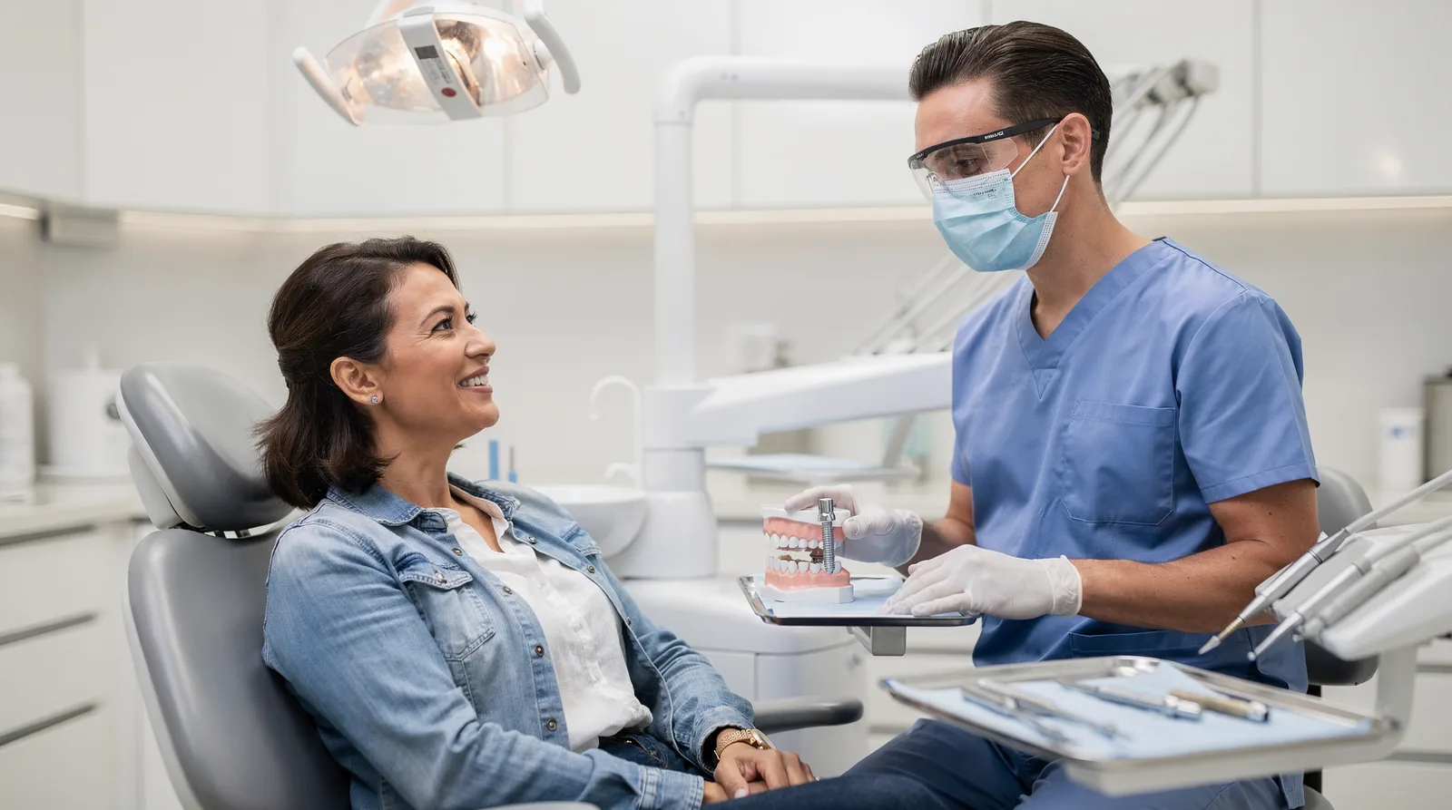 Ask how long the surgeon has been placing dental implants.; Dental implants are a substantial