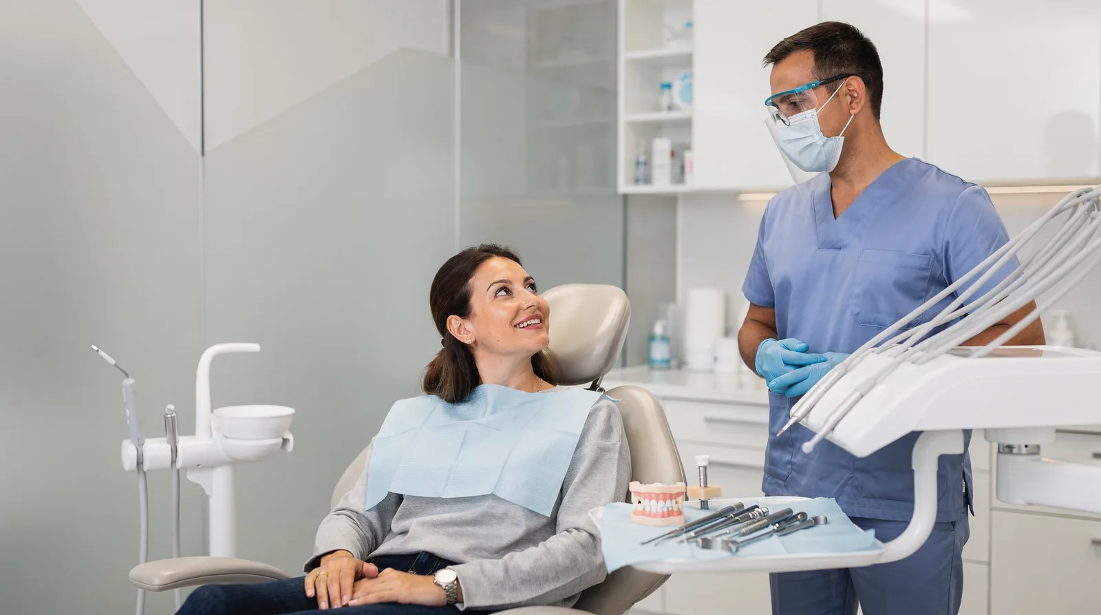 Start by searching for 'dental implant specialist' plus your city, like 'Dental Implants Orlando