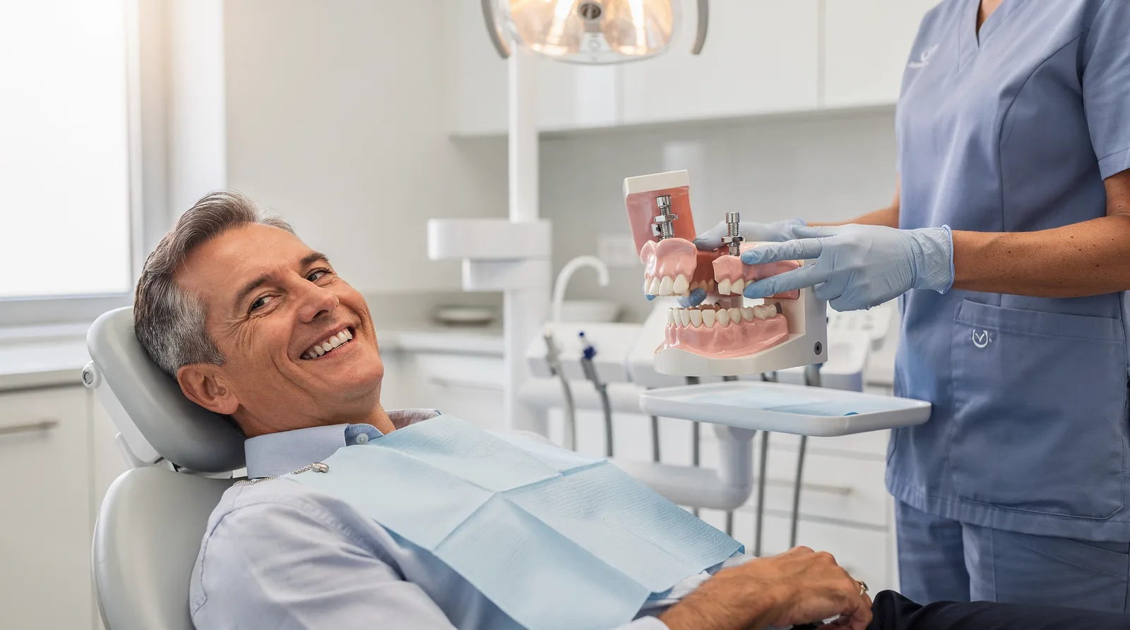 Implant-supported dentures transform a smile by replacing the instability of traditional removable appliances