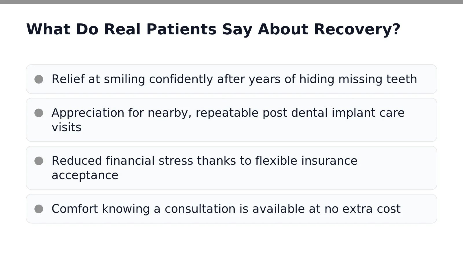 What Do Real Patients Say About Recovery