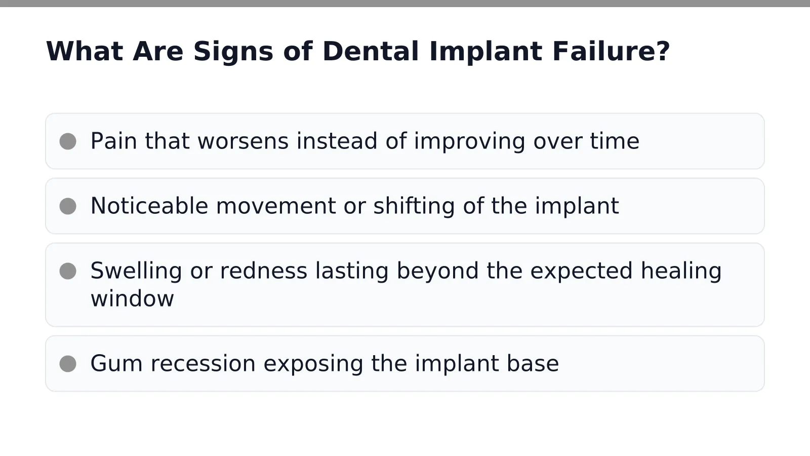 What Are Signs of Dental Implant Failure
