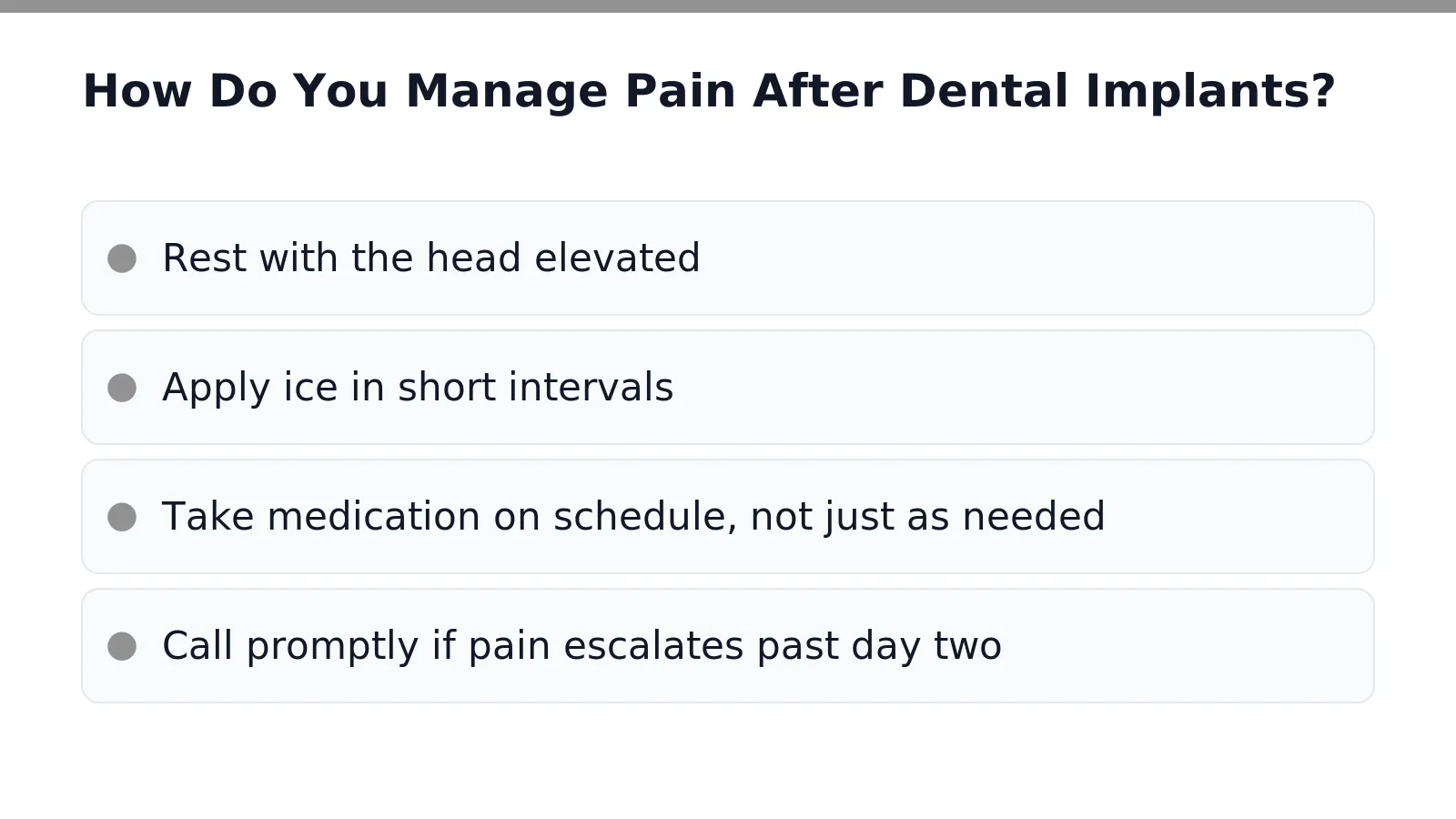 How Do You Manage Pain After Dental Implants